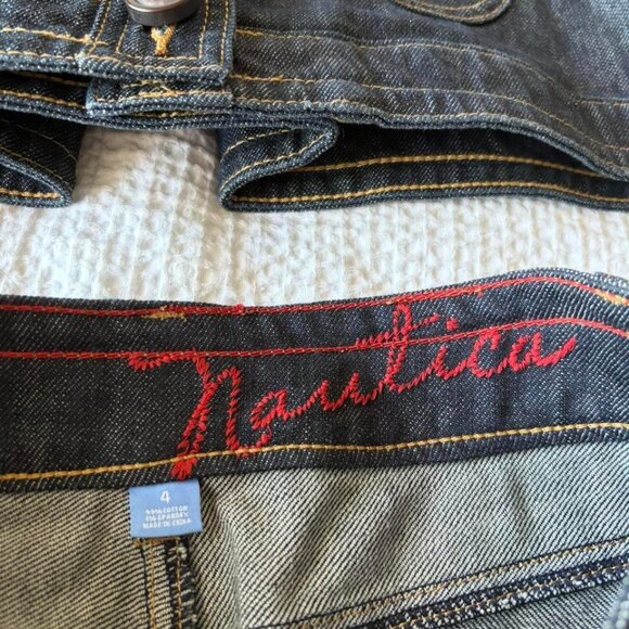 Nautica Dark Wash Denim Jean Skirt and Jacket Matching Set - Picture 6 of 6
